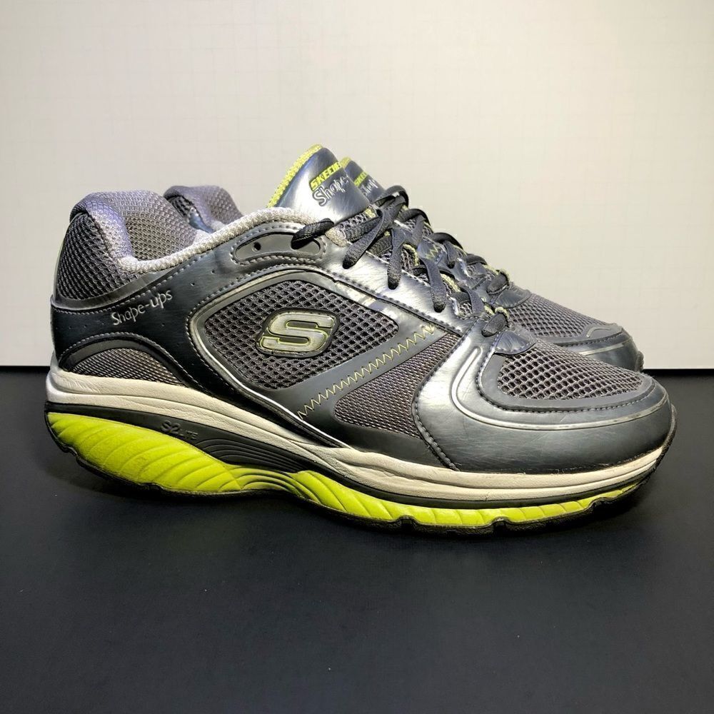 Womens SKECHERS SHAPE UPS S2 Lite Gray Athletic Shoes / Size 8.5